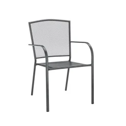 Haveson Stapelsessel Lyon Streckmetall anthrazit