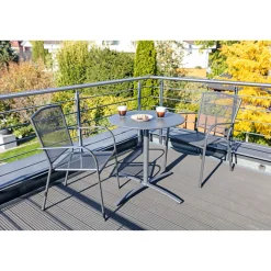 Haveson Stapelsessel Lyon Streckmetall anthrazit