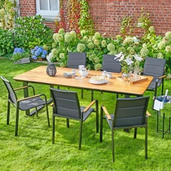 Haveson Stapelsessel Montenegro schwarz