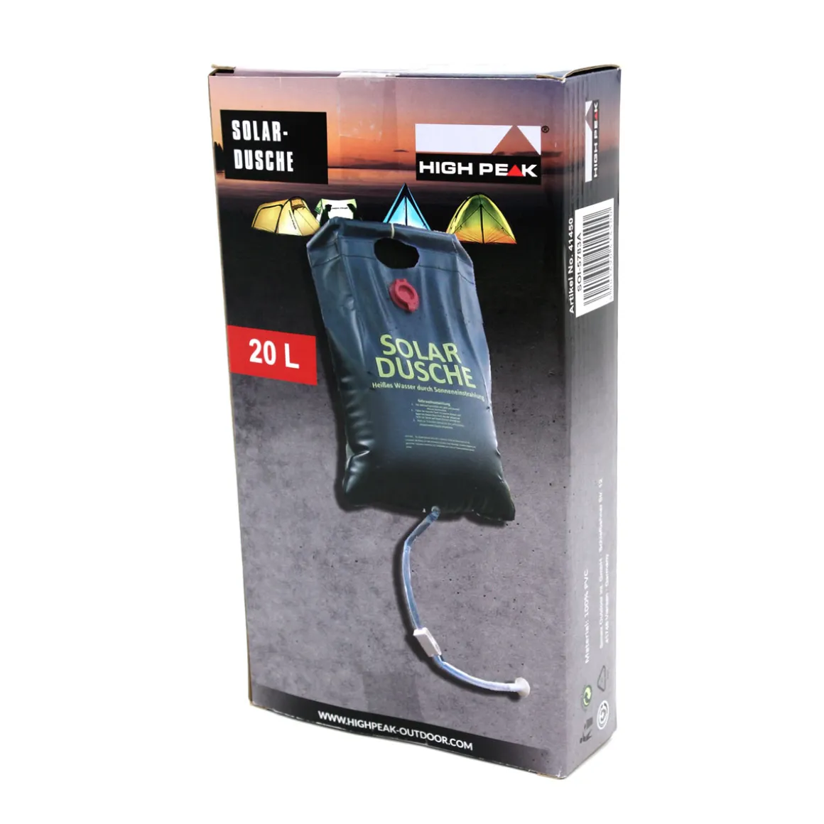 High Peak Solardusche