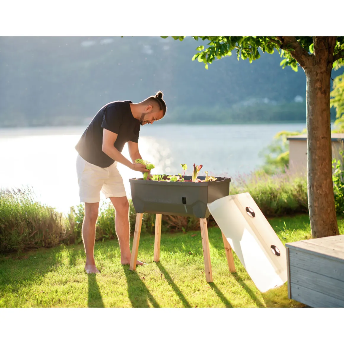 Hochbeet Sammy Salad mit Deckel anthrazit