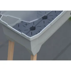 Hochbeet Sammy Salad mit Deckel hellgrau