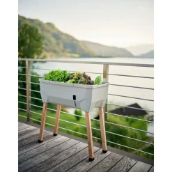 Hochbeet Sammy Salad mit Deckel hellgrau