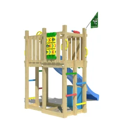 Jungle Gym Spielturm TrailRutsche blau