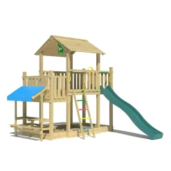 Jungle Gym Spielturm ValleyRutsche dunkelgruen