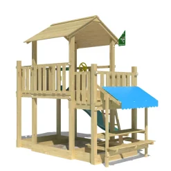 Jungle Gym Spielturm ValleyRutsche dunkelgruen