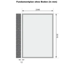 Karibu Blockbohlenhaus Bomlitz 4 terragrau