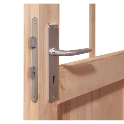 Karibu Blockbohlenhaus Emscher 5 297 x 297 cm naturbelassen