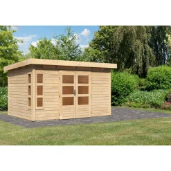 Karibu Blockbohlenhaus Kastorf 7 naturbelassen