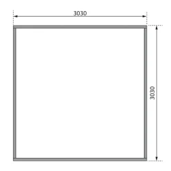 Karibu Blockbohlenhaus Radeburg 1 naturbelassen