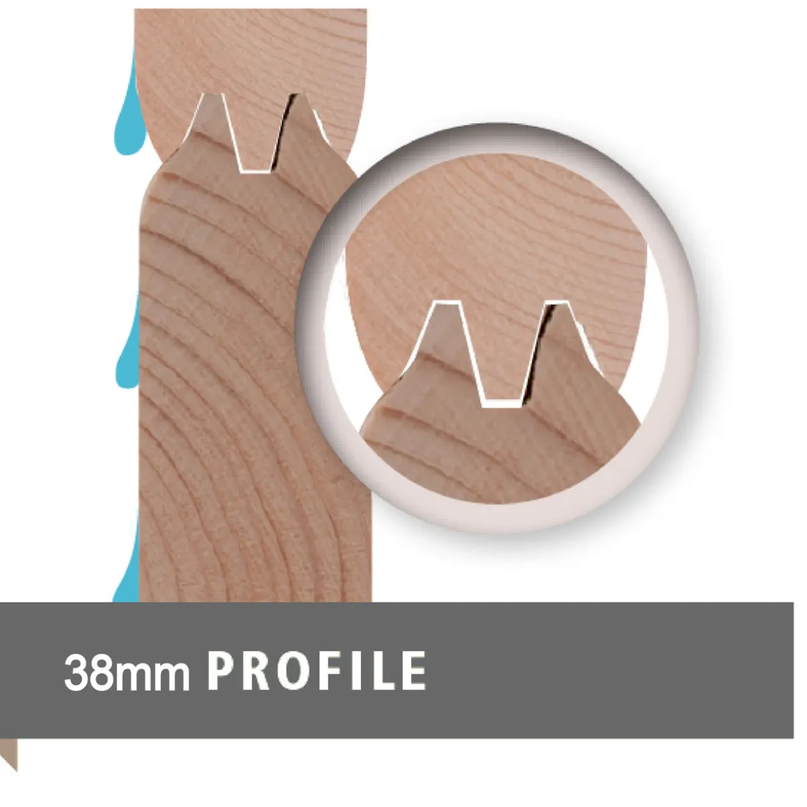 Karibu Blockbohlenhaus Radeburg 2 terragrau