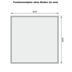Karibu Blockbohlenhaus Radeburg 3 terragrau mit Anbaudach