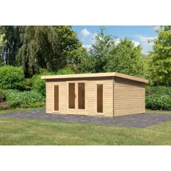 Karibu Blockbohlenhaus Radeburg 4 naturbelassen