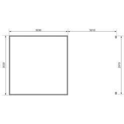 Karibu Blockbohlenhaus Radeburg 1 naturbelassen mit Anbaudach