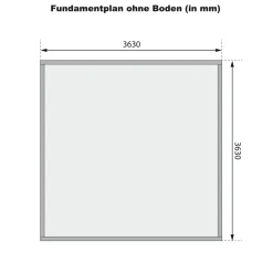 Karibu Blockbohlenhaus Radeburg 3 terragrau mit Anbaudach und Rückwand