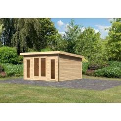 Karibu Blockbohlenhaus Radeburg 3 naturbelassen