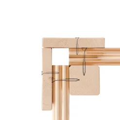 Karibu Blockbohlenhaus Radeburg 3 naturbelassen