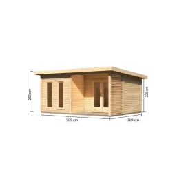 Karibu Blockbohlenhaus Radeburg 5 naturbelassen