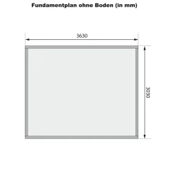 Karibu Blockbohlenhaus Radeburg 3 terragrau
