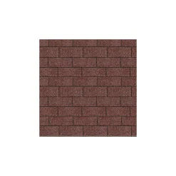 Karibu Schindeln Rechteck dunkelrot 3 m²