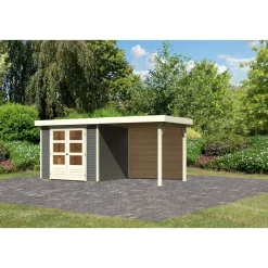 Karibu BBH Askola 3 Set mit Anbaudach terrabrau