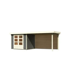 Karibu BBH Askola 3 Set mit Anbaudach terra