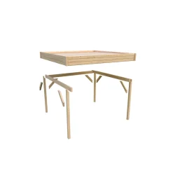 Karibu Cubus Pavillon naturbelassen