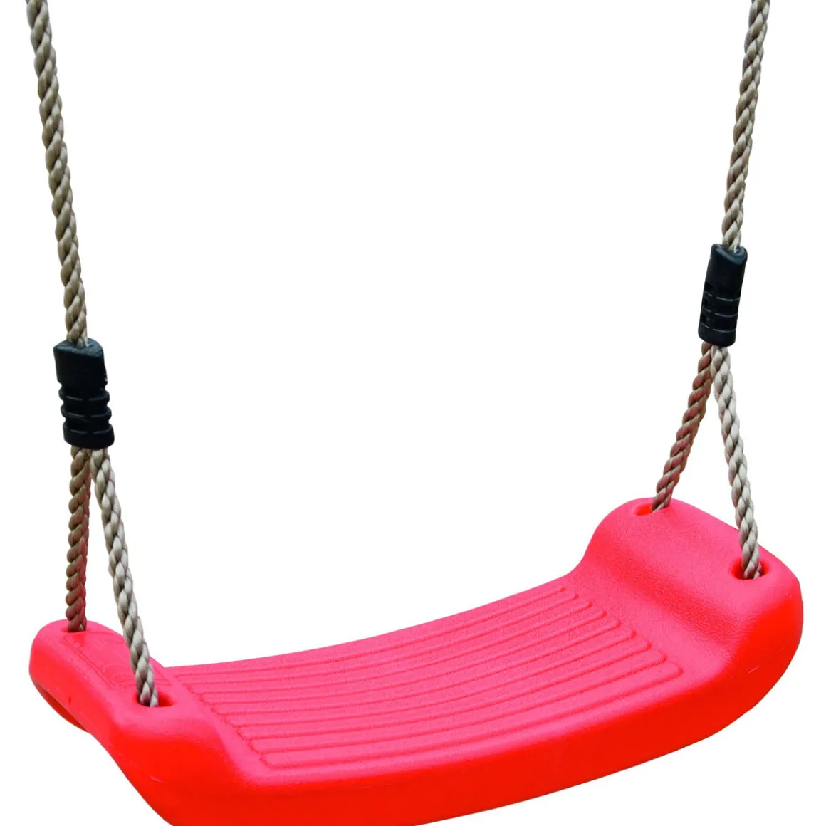 Karibu Doppelschaukel Felix mit Klettergerüst und Netzrampe naturbelassen