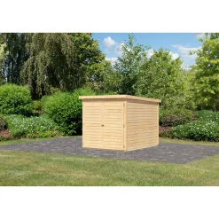 Karibu Fahrradgarage naturbelassen 163 x 217 cm