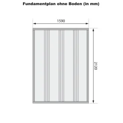 Karibu Fahrradgarage terragrau