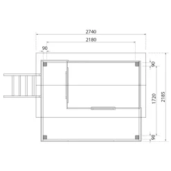 Karibu Fidel inklusive . Rampe naturbelassen Rutsche blau