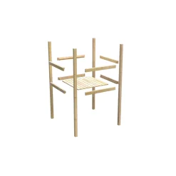 Karibu Fidel inklusive . Rampe naturbelassen Rutsche blau