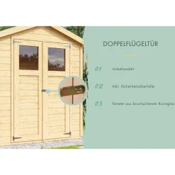 Karibu Gartenhaus Dahme 0 naturbelassen