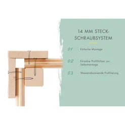 Karibu Gartenhaus Dahme 0 naturbelassen