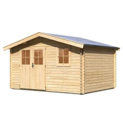 Karibu Gartenhaus Felsenau naturbelassen 387 x 297 x 241 cm