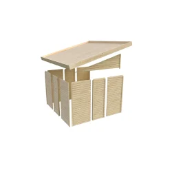 Karibu Gartenhaus Goerlitz terragrau