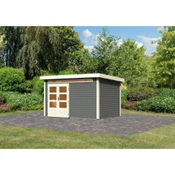 Karibu Gartenhaus Kandem 7 terragrau