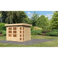 Karibu Gartenhaus Kerko 3 naturbelassen