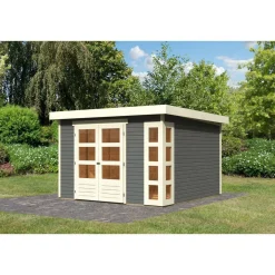 Karibu Gartenhaus Kerko 6 terragrau