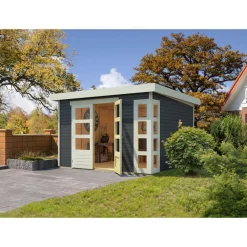 Karibu Gartenhaus Kerko 6 terragrau