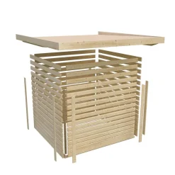 Karibu Gartenhaus Kerko 6 terragrau