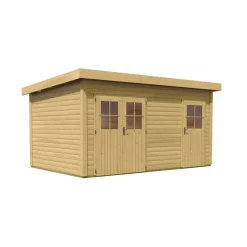 Karibu Gartenhaus Mattrup 28 mm naturbelassen