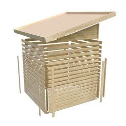 Karibu Gartenhaus Stockach 4 terragrau