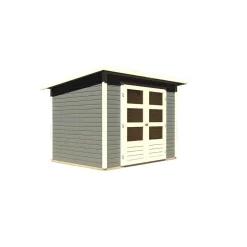 Karibu Gartenhaus Stockach 3 terragrau