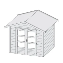 Karibu Gartenhaus Talkau 3 naturbelassen