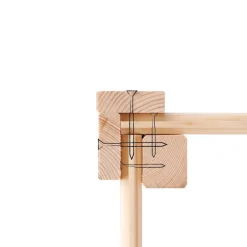 Karibu Spielturm Luis Spielturm naturbelassen