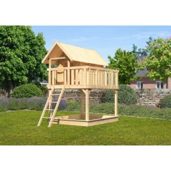 Karibu Stelzen Fidel naturbelassen ohne Rutsche