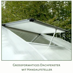 KGT Gewächshaus Rhodo IV 6,8 m² silber