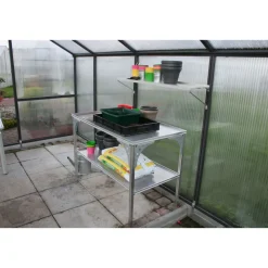 KGT Universal Aluminium Tisch ca 1,21m breit und 0,64m tief