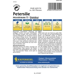 Kiepenkerl Petersilie Mooskrause 2 Grandeur Profi-Line